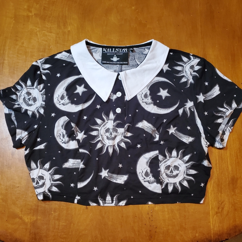 Killstar Cozmic Death Crop Top